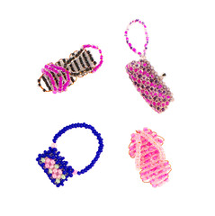 footwear and bags.wicker in beads