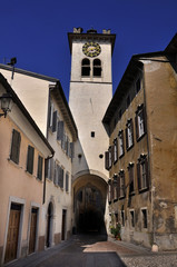 Fototapeta na wymiar rovereto civic wieża prowincja Trento