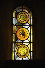 Fototapeta na wymiar vitraux jaune