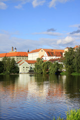 Fototapeta na wymiar The medieval town Pisek in Czech Republic