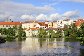 Naklejka na ściany i meble The medieval town Pisek in Czech Republic