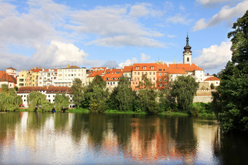 Fototapeta premium The medieval town Pisek in Czech Republic