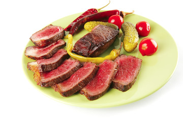 meat slices and chunk