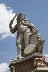 Obraz premium Eberhard Ludwig, Brunnenfigur auf dem Marktplatz