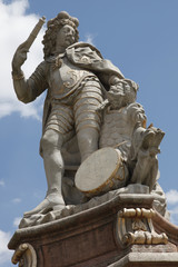 Eberhard Ludwig, Brunnenfigur auf dem Marktplatz