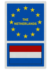 EU signs series - The Netherlands, photo realistic