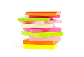 Reminder notes isolated on the white background