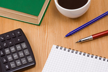 office accessories on table