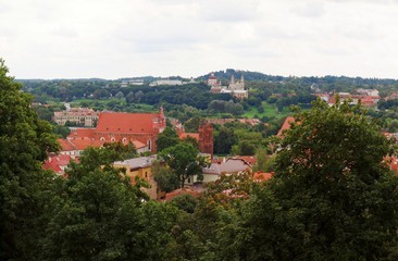 Fototapeta na wymiar Vilnius city skyline