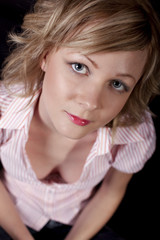 Naklejka premium Beautiful sexy blond woman