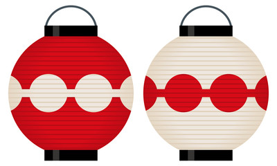 紅白ダンゴ提灯