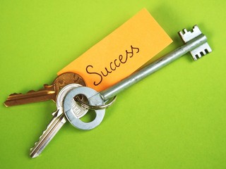 Key to success concept