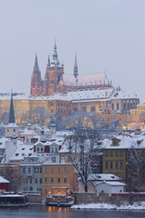 Fototapeta premium Hradcany in winter, Prague, Czech Republic
