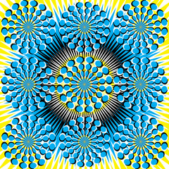 Spin Flower Fantasy (illusion de mouvement)