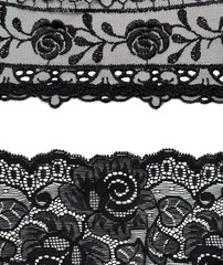 Collage lace with pattern in the manner of flower