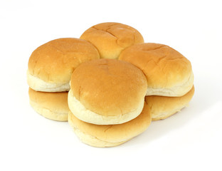 Group of hamburger buns