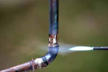 Soudure tuyau de cuivre