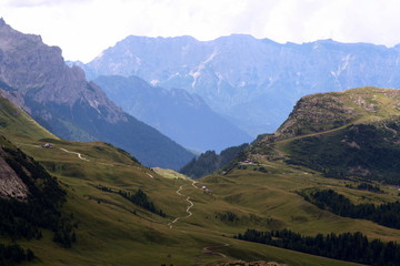 Vallata sulle Dolomiti