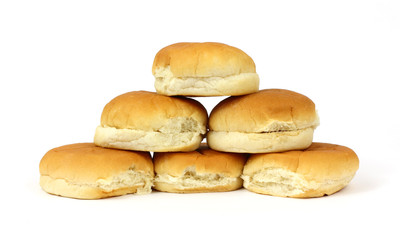 Stack of hamburger buns