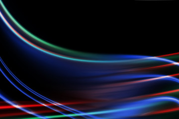 Geschwungene farbige Streifen mit Platz für Text