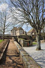 Public square in front of the Castle of La Petite-Pierre