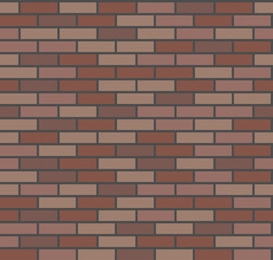 Vector seamless brick wall