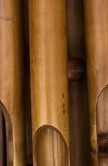 Bamboo wind chime texture
