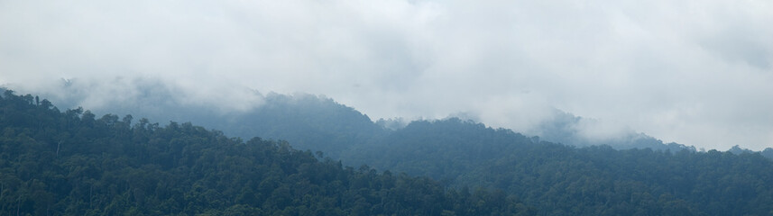 Steam fog at Krabi, Thailand.