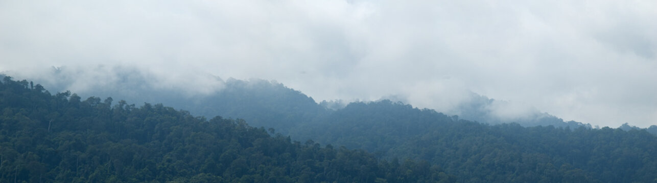 Fototapeta Steam fog at Krabi, Thailand.