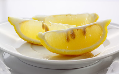 Fototapeta na wymiar Lemon fruit parts