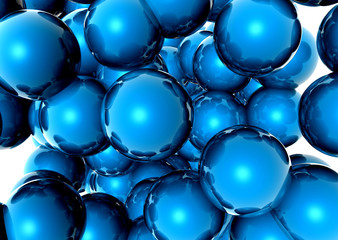 Blaue Kugeln