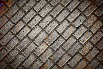 grunge diamond metal background