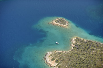 Aerial view of Gokova  Turkey