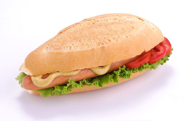 Sandwich con wurstel
