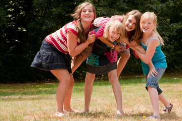 Naklejka premium Having a girlfight