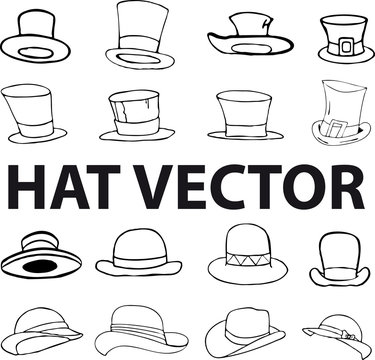black hat vector lllustration comic