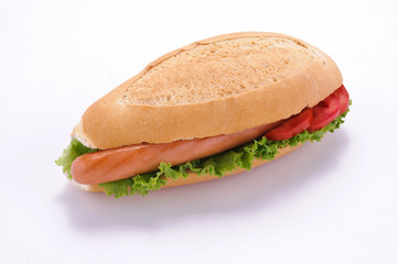 Sandwich con wurstel
