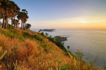 Obraz premium Phromthep cape at sunset, Phuket,Thailand