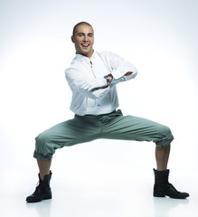 young man dancing