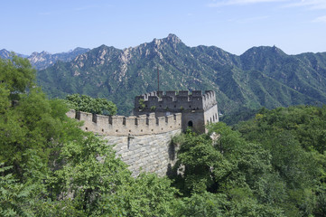 Fototapeta na wymiar Great Wall of China at Mutianyu