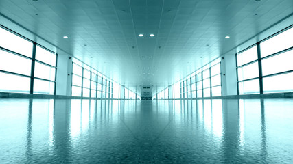modern hall inside in the shanghai airfield