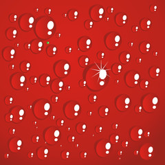 red background with brilliant drops © alfaolga