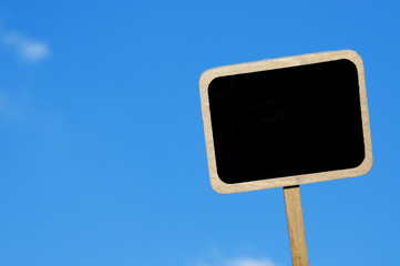 blank blackboard label