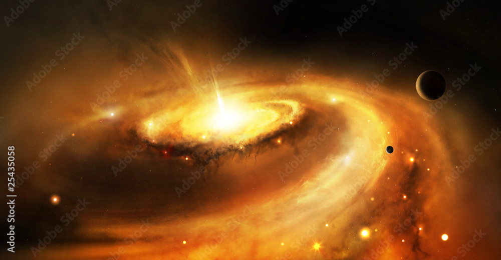 Canvas Prints galaxy core in space