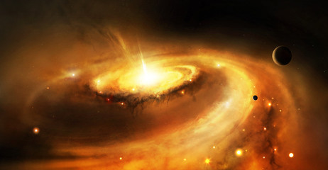 Galaxy core in space © afxhome