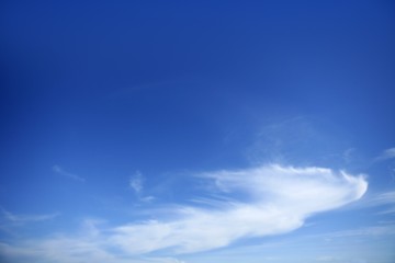 Fototapeta premium Blue sky view from aircraft airplane