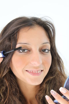 Wimpern tuschen