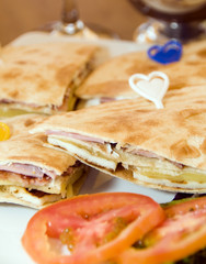 mediterranean sandwich in Limassol Cyprus  pita bread