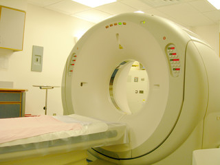 cat scan machine in radiology lab