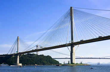 Fototapeta na wymiar You Ting Bridge w Hongkongu